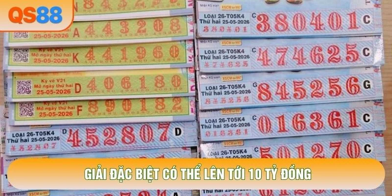 Giải đặc biệt có thể lên tới 10 tỷ đồng Giải đặc biệt có thể lên tới 10 tỷ đồng